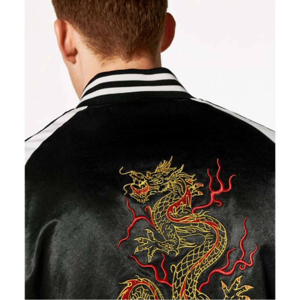 NWT ZARA MAN BOMBER JACKET WITH EMBROIDERED DRAGON
